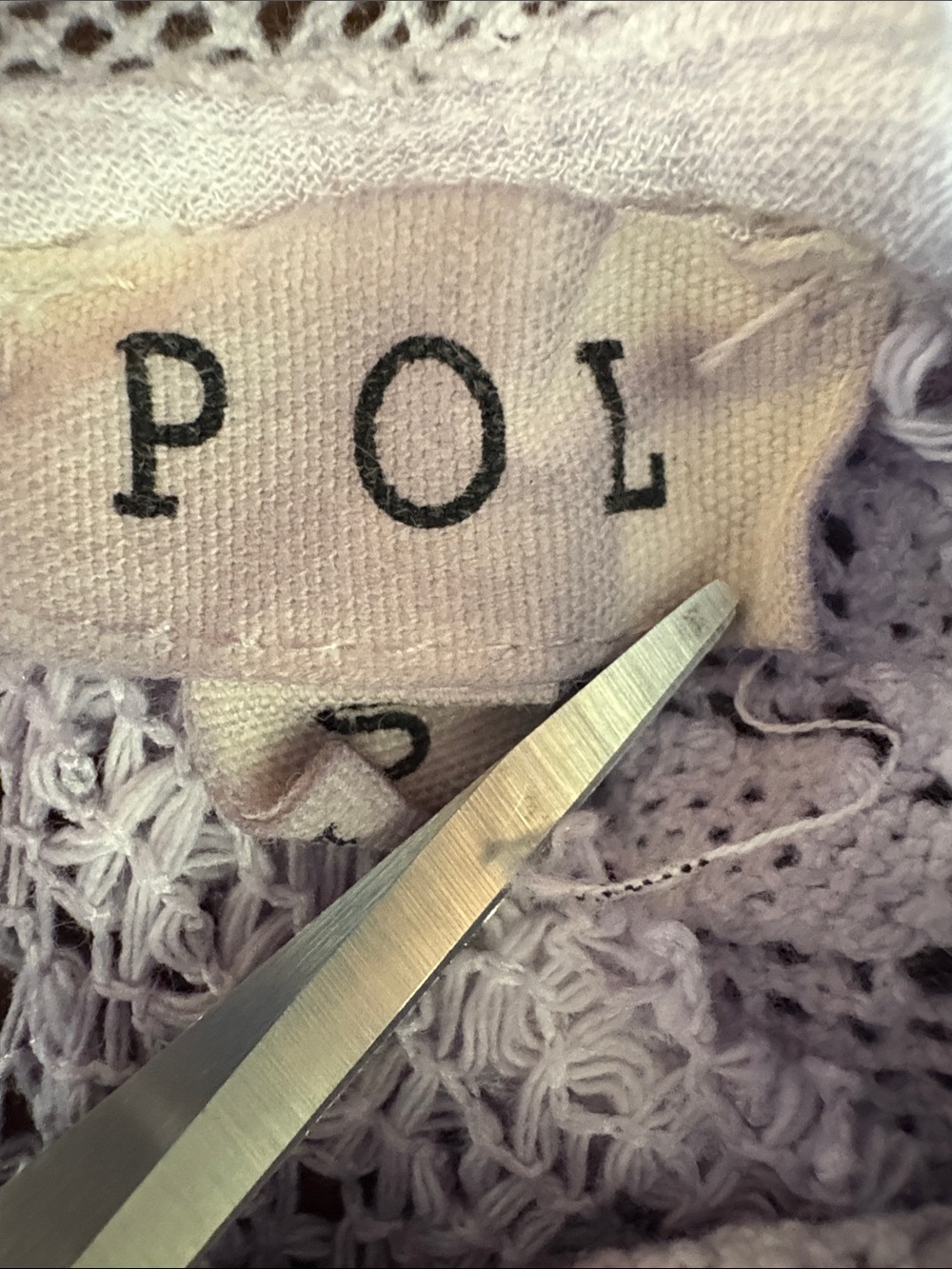 POL Lavender Crochet Yoke Sleeveless Blouse - Picture 2 of 11